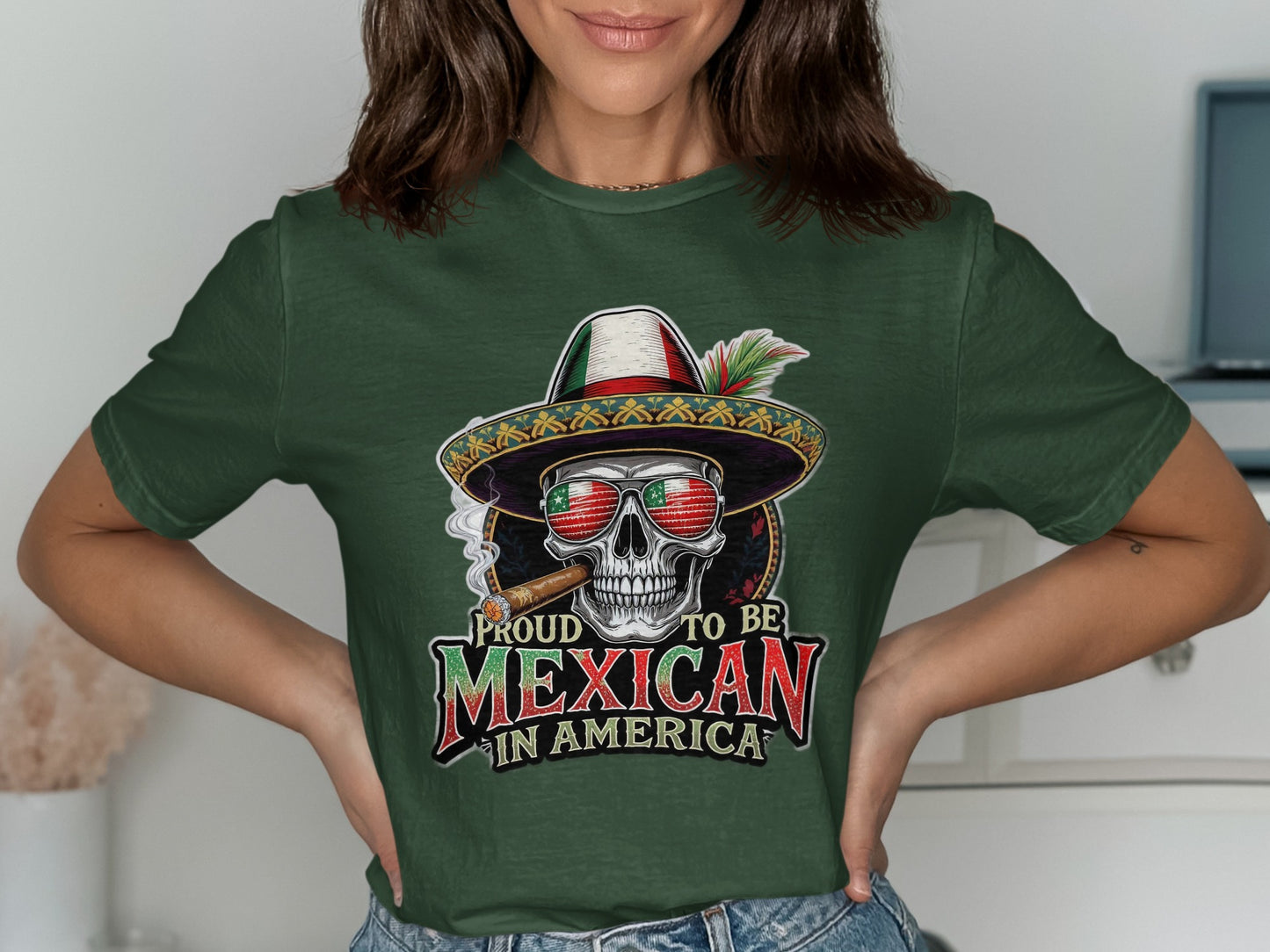 Proud To Be Mexican In America Graphic T-Shirt product type