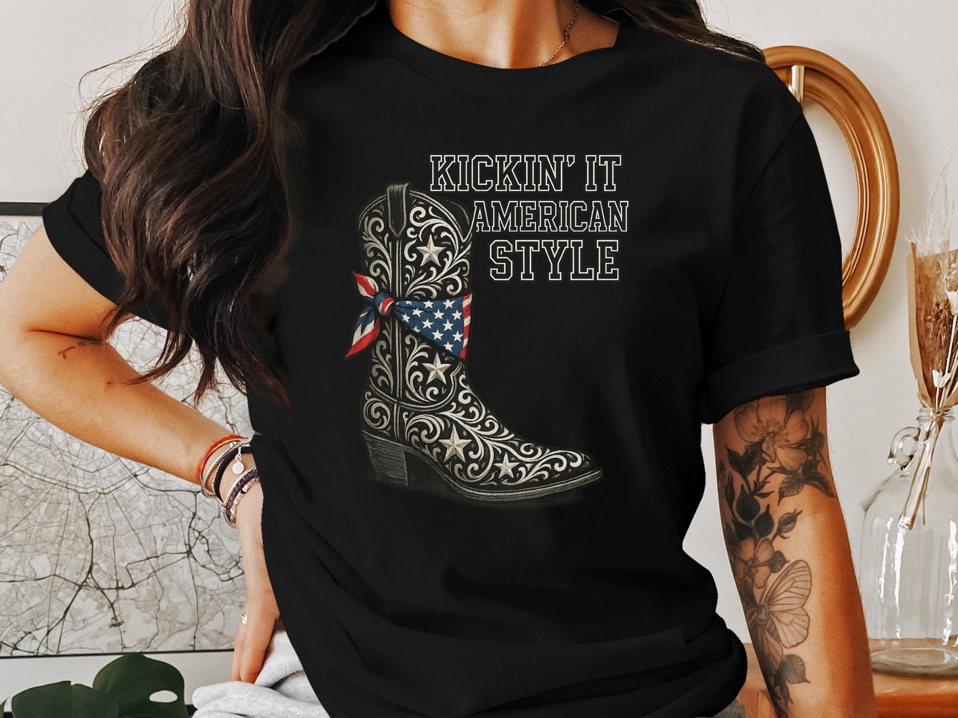 Kickin' It American Style Graphic T-Shirt product