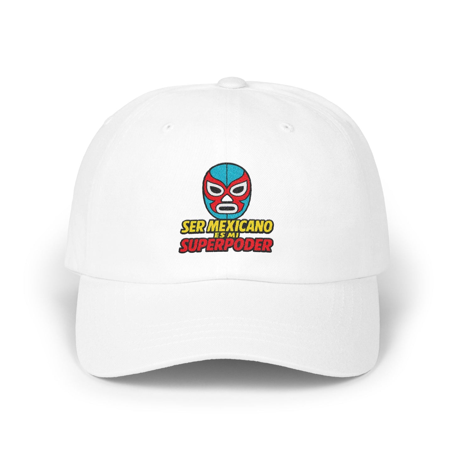 Ser Mexicano Es Mi Superpoder Luchador Mask Artwork hat embroidery
