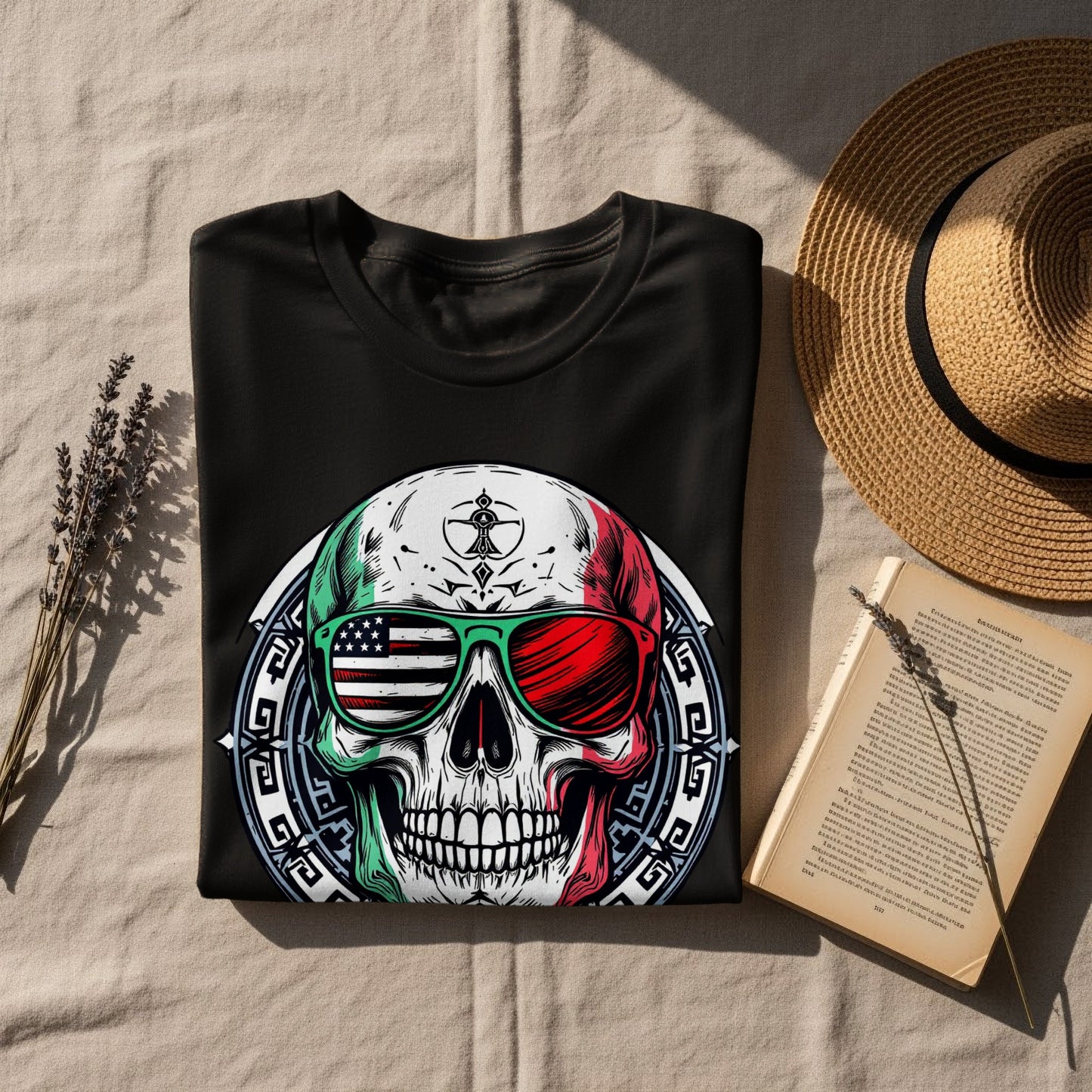 Stylish Skull Design T-Shirt with American Italian Vibe product