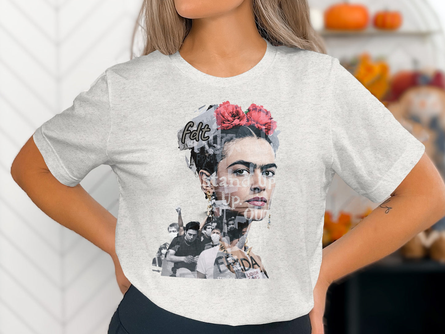 Stand Up Frida Kahlo Artwork Print T-Shirt product