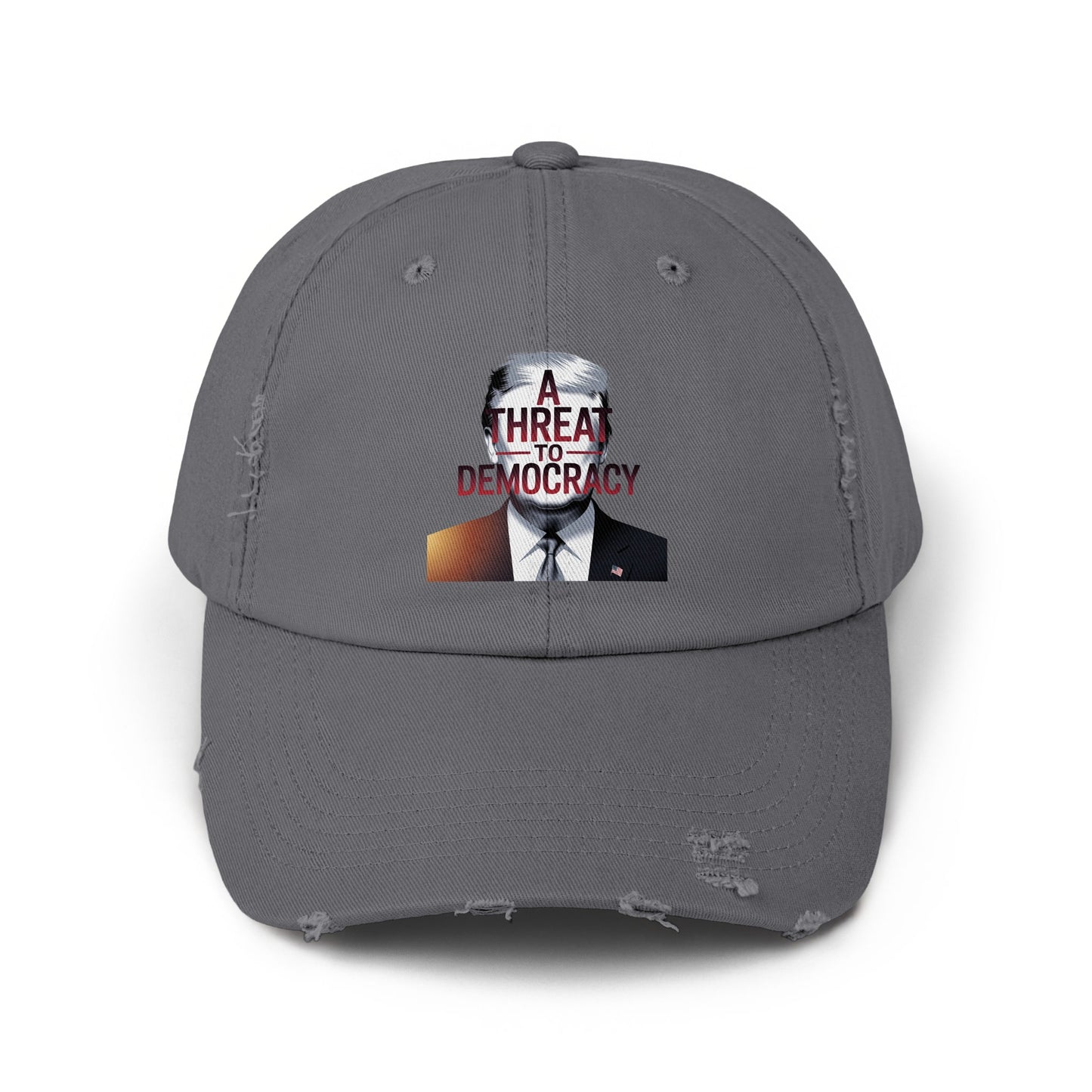 A Threat to Democracy Distressed Baseball Cap product