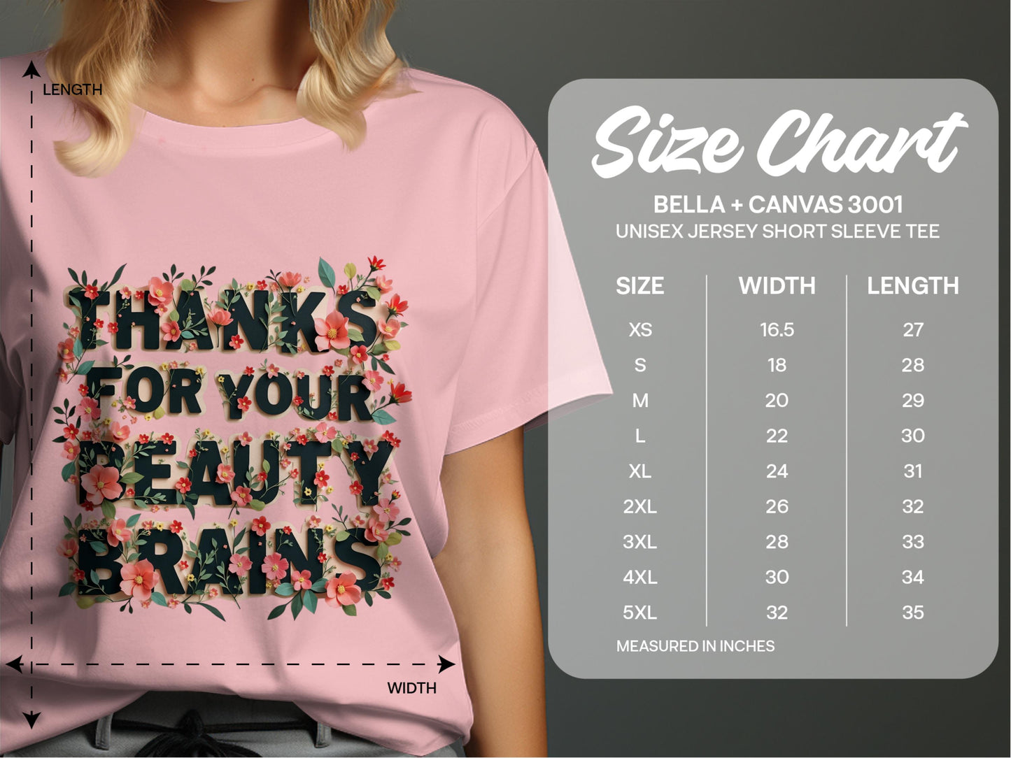 Thanks For Your Beauty Brains Short Sleeve Tee product