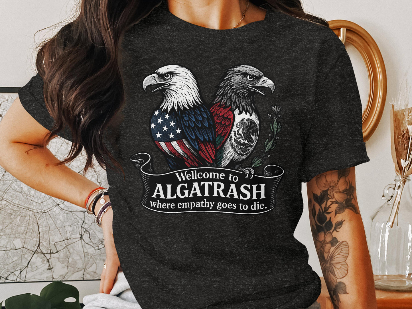 Welcome to Algatrash Eagle Design T-shirt product type