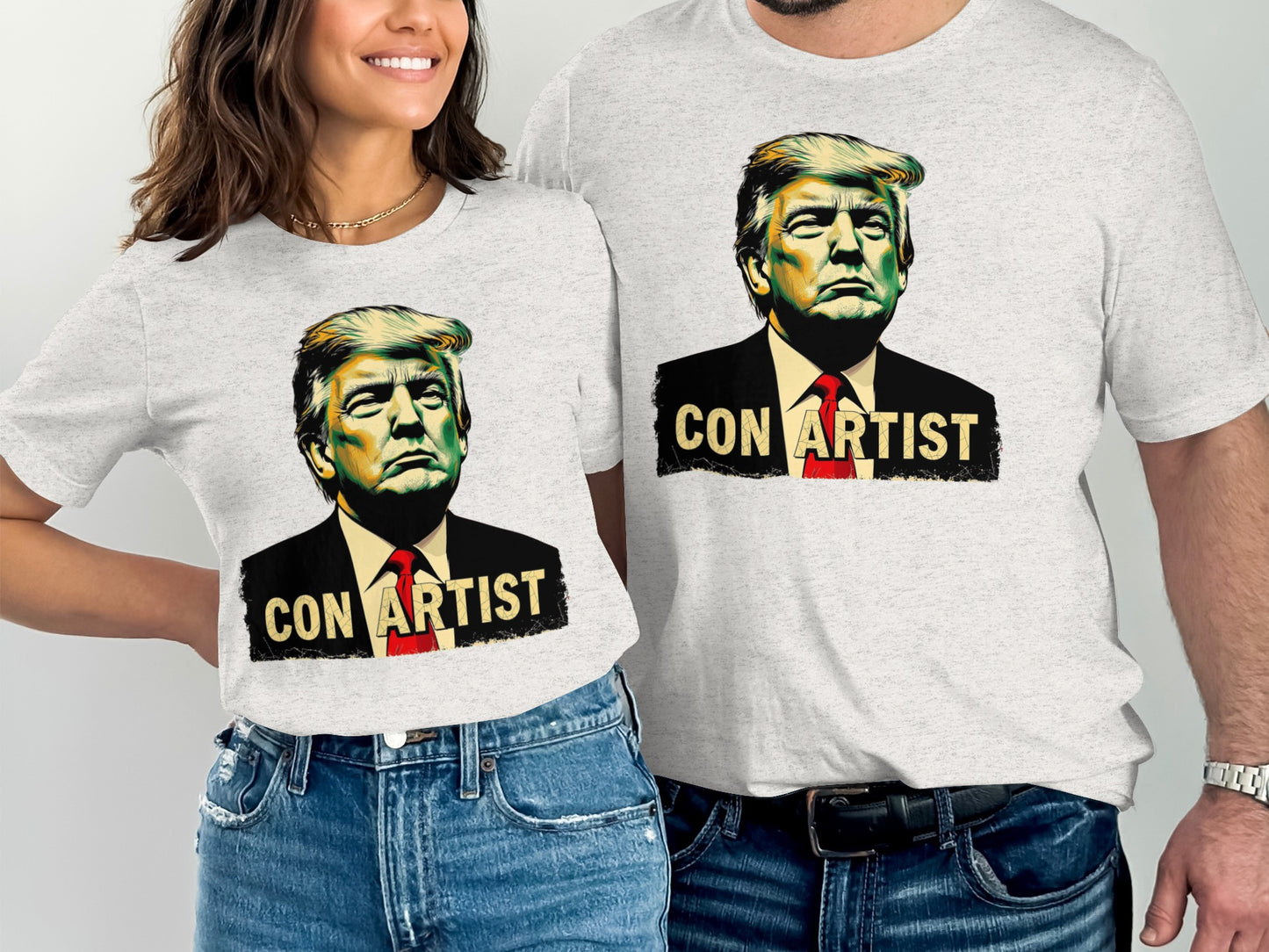 Political Statement Con Artist Graphic T-Shirt product type