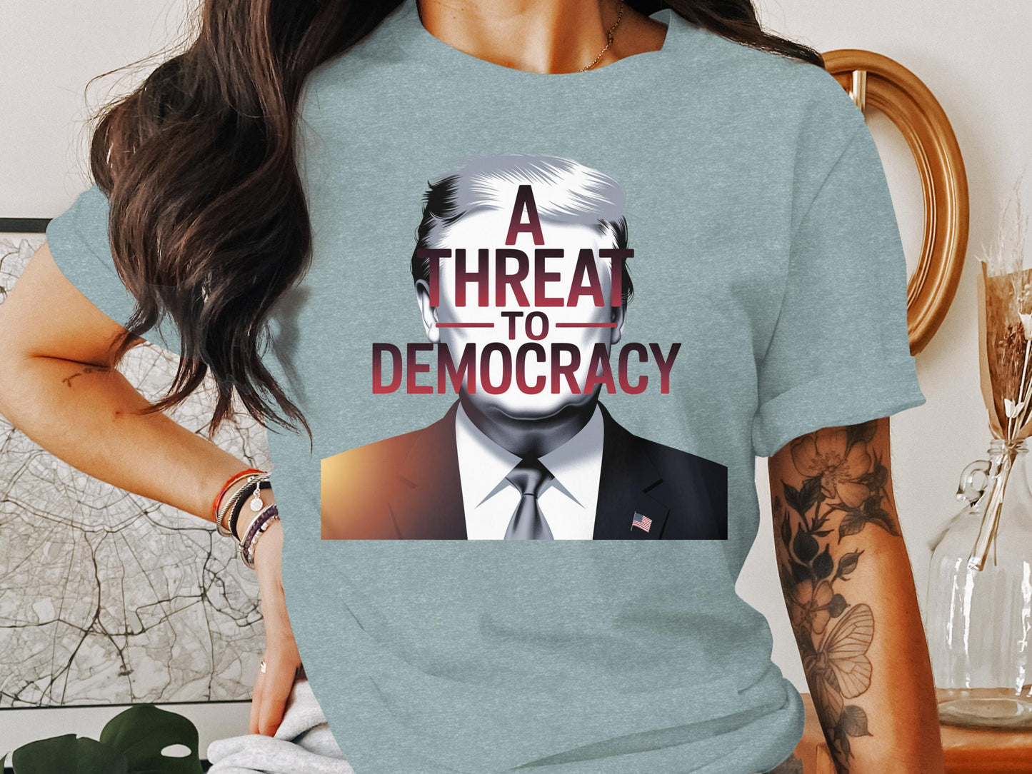 A Threat To Democracy Graphic Tee Shirt product type