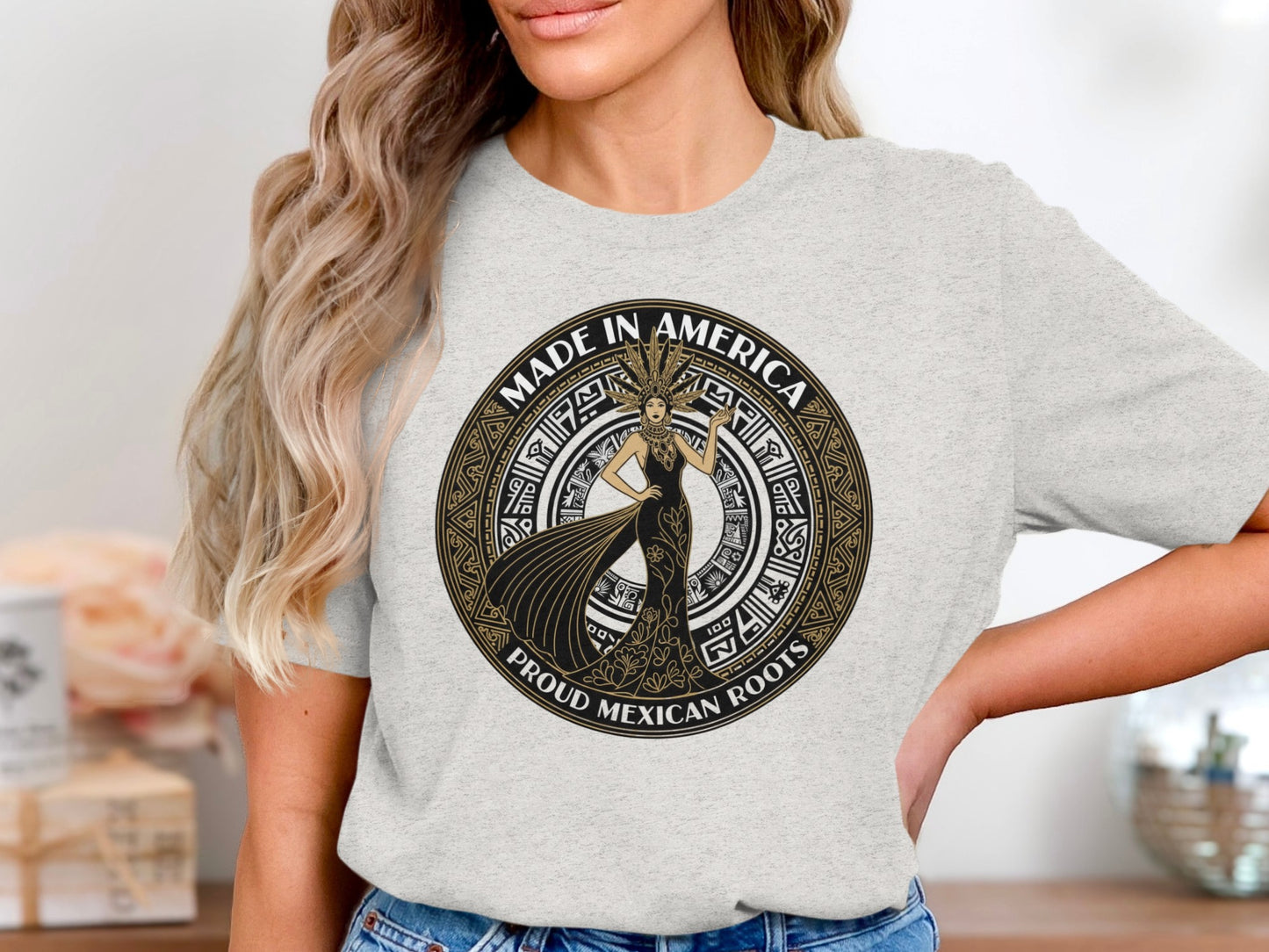 Made In America Proud Mexican Roots Graphic T-shirt product