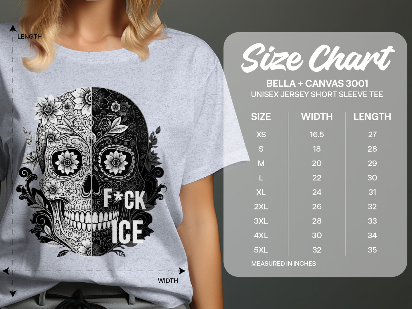 Skull Art Design on Soft Unisex Jersey Tee product