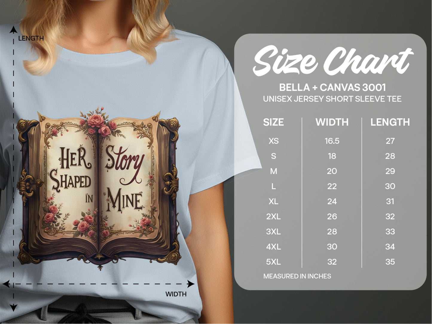 Her Shaped in Mine Graphic Unisex T-Shirt Product Type