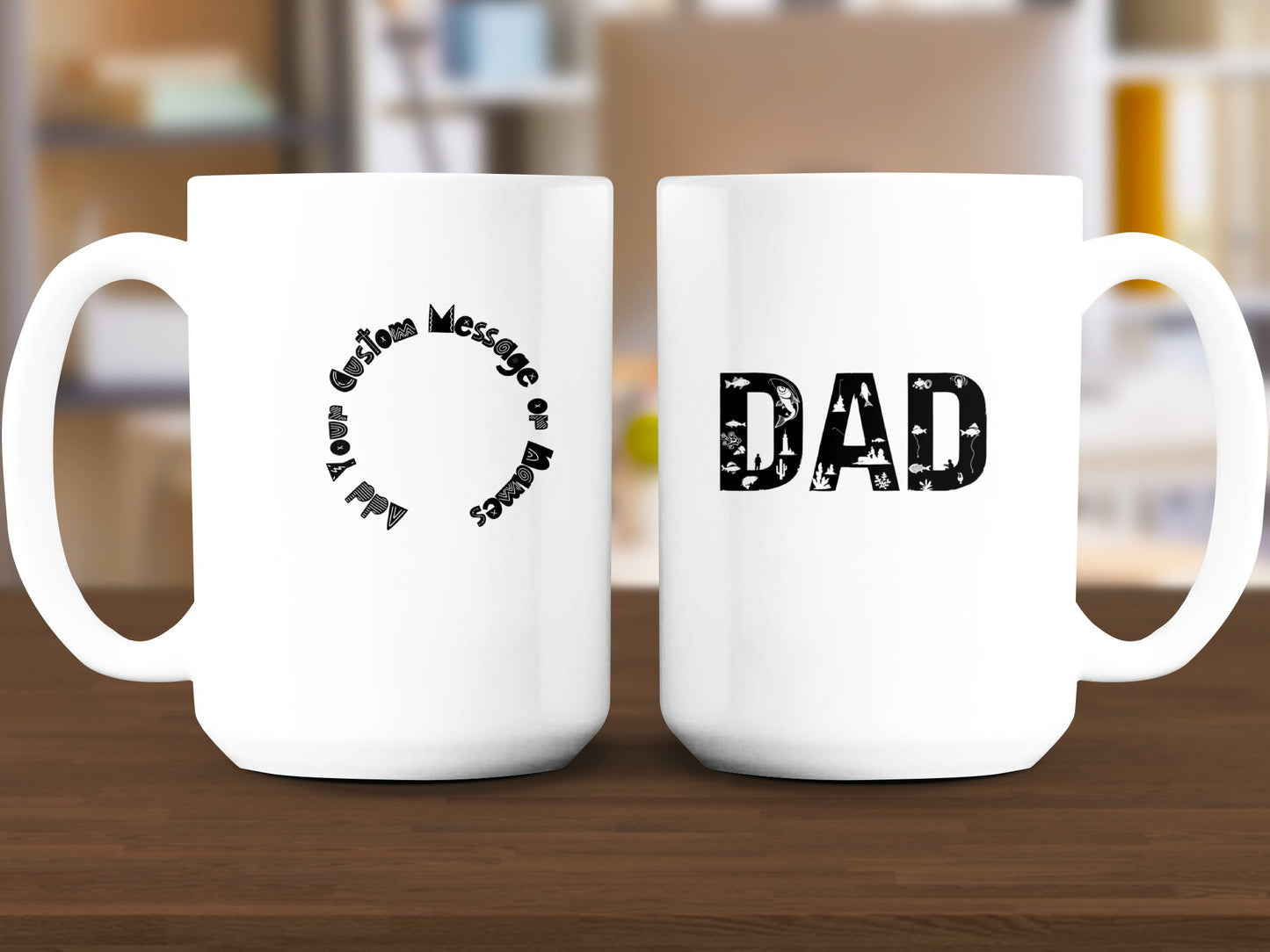 Custom Message Dad Design Personalized Mug product