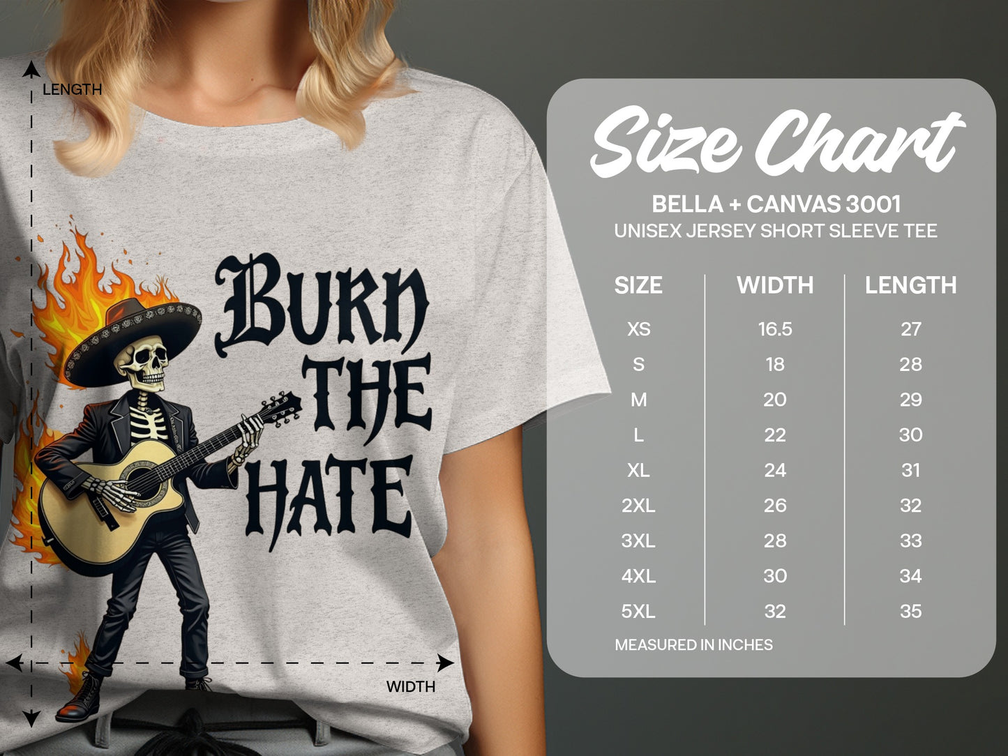 Burn The Hate Graphic T-Shirt product type