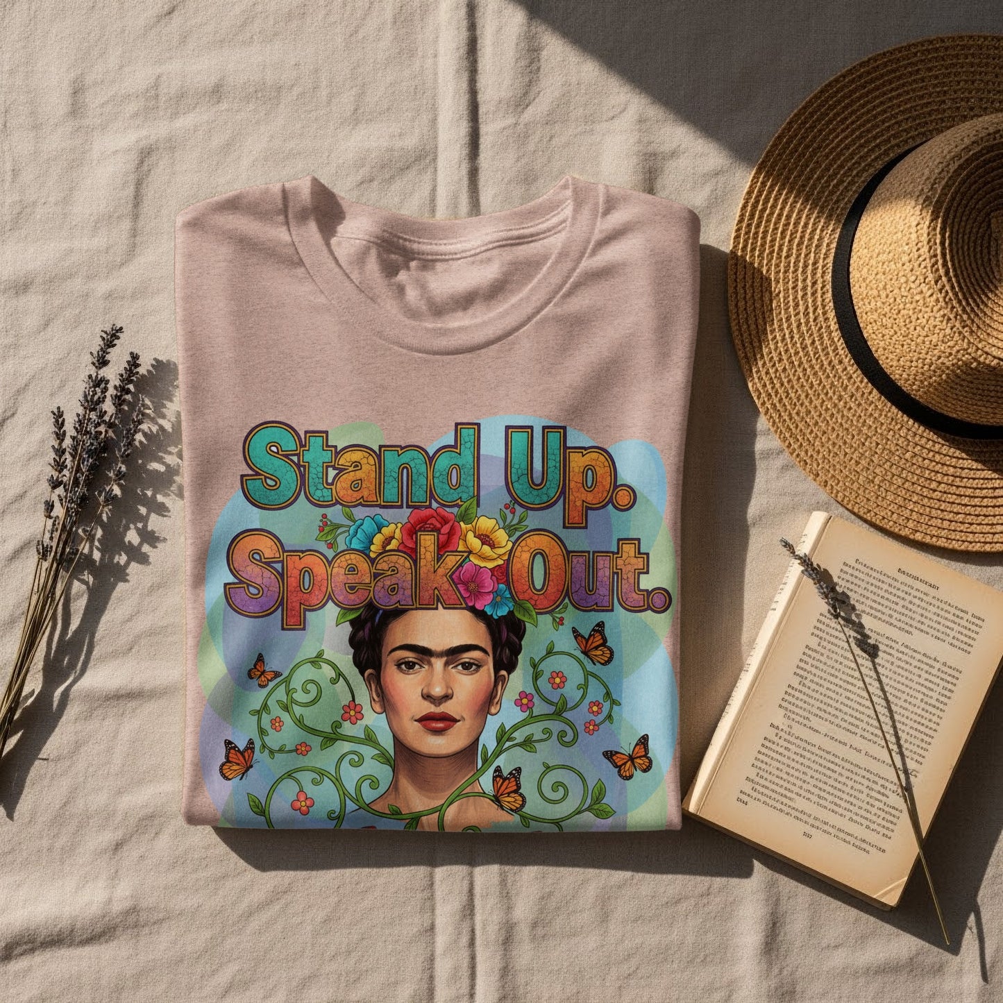 Stand Up Speak Out Colorful Graphic Tee product