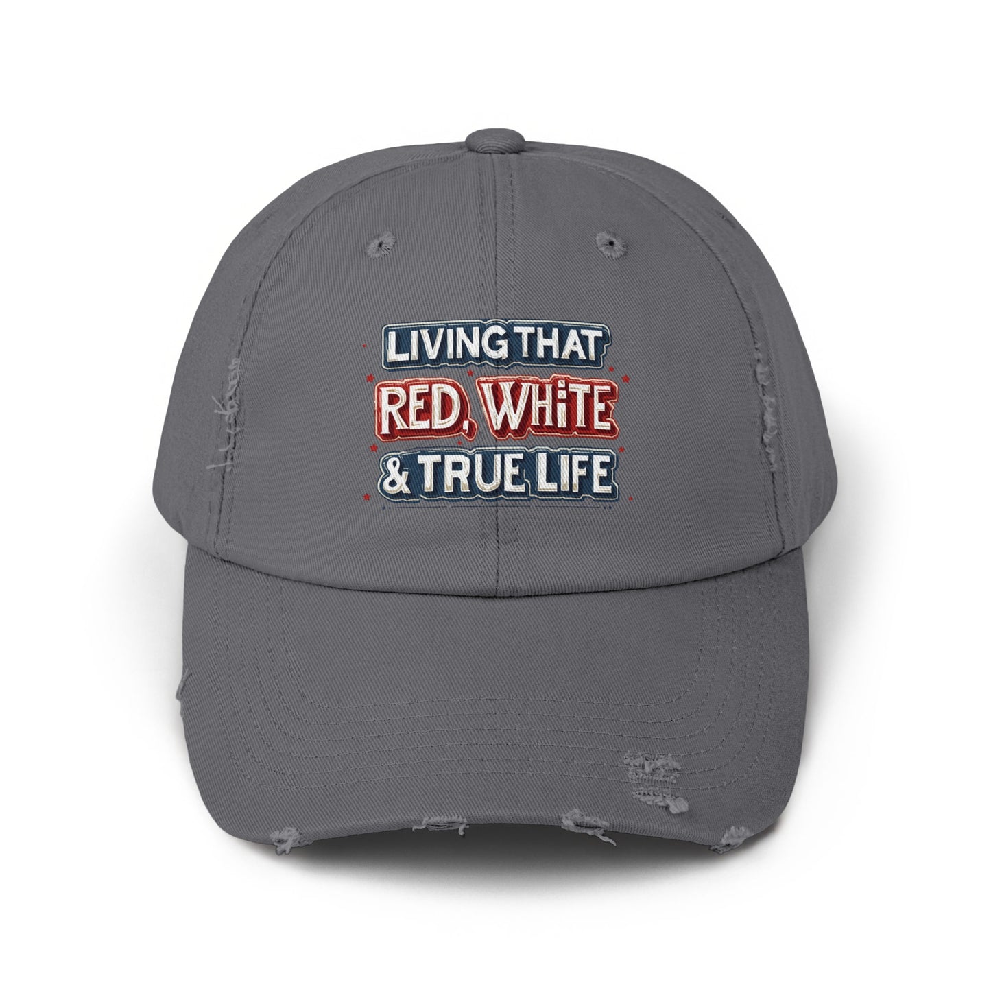 Living That Red White True Life Statement Cap product type
