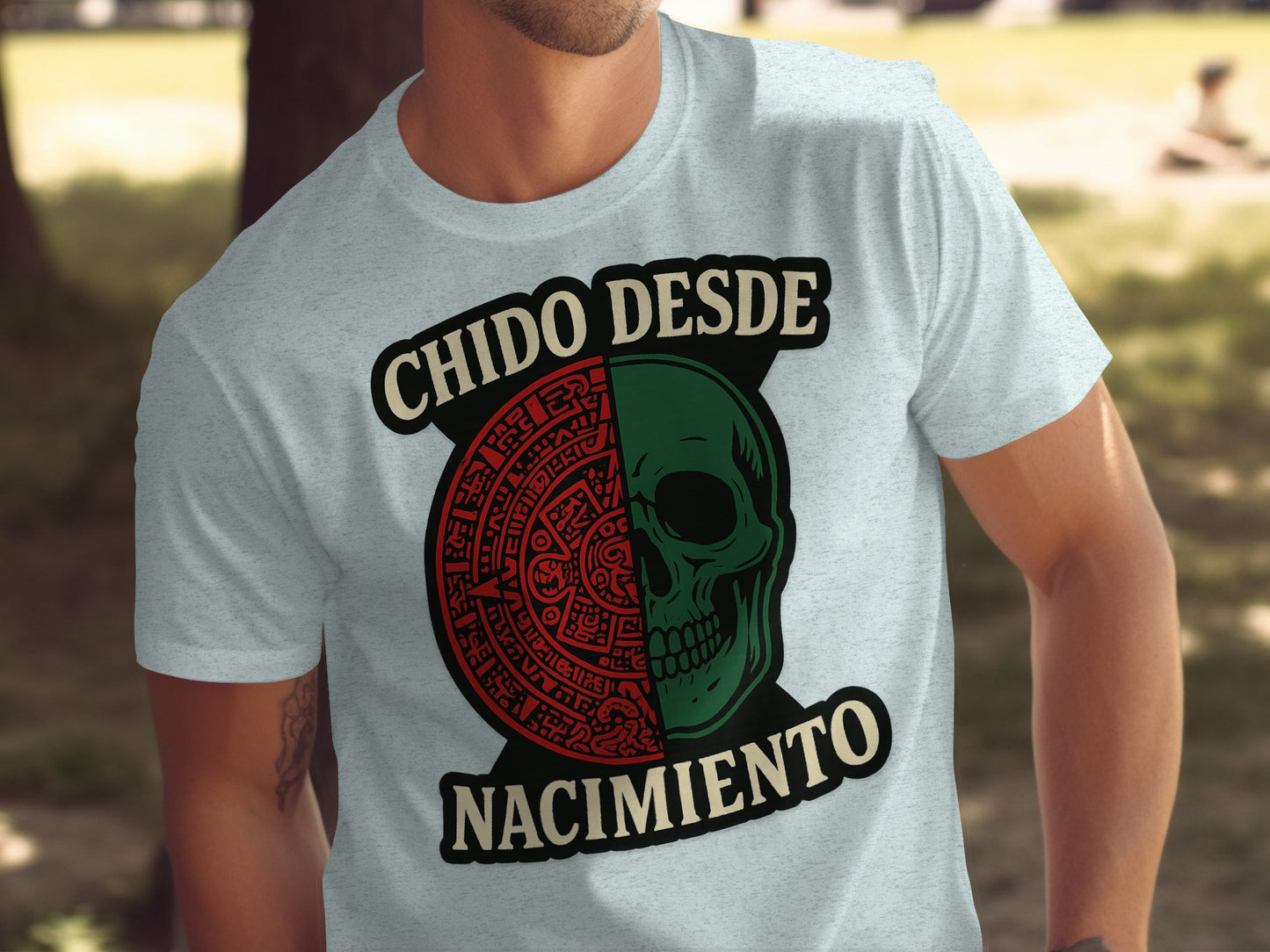 Chido Desde Nacimiento Graphic Skull T-Shirt product