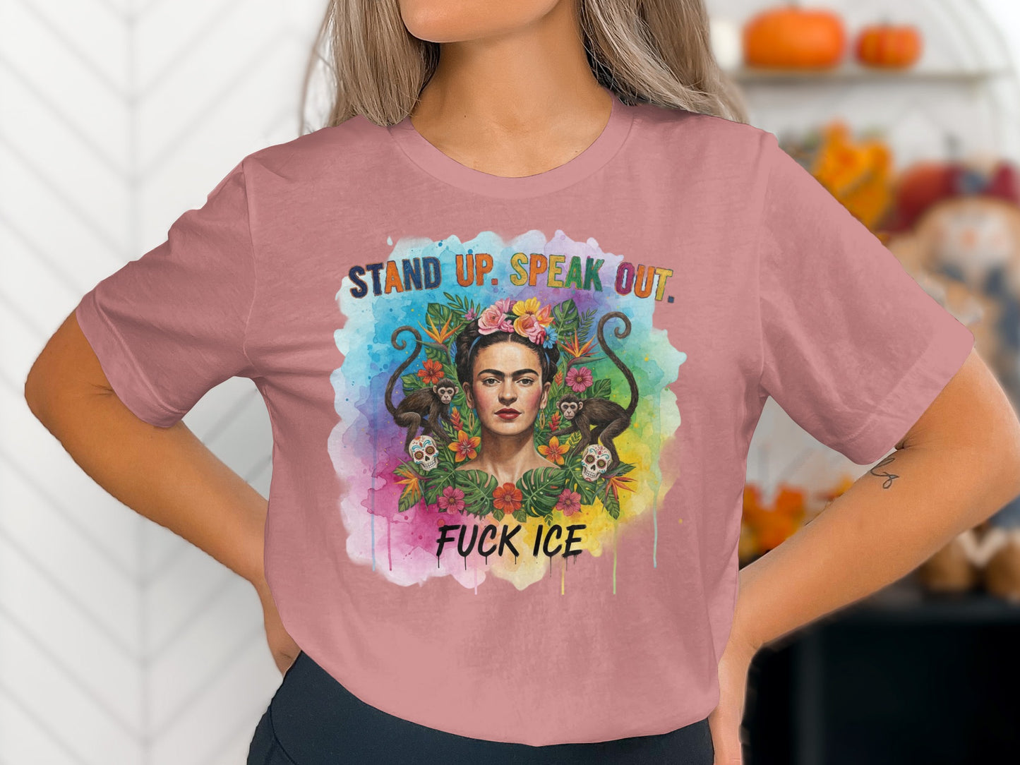 Stand Up Speak Out Graphic Fuck Ice Shirt product type