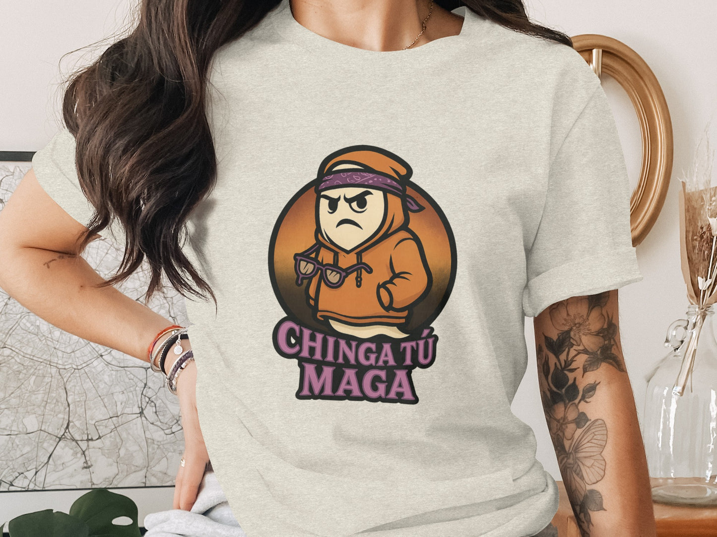 Chinga Tu Maga Graphic Tee Ideal for Casual Wear product