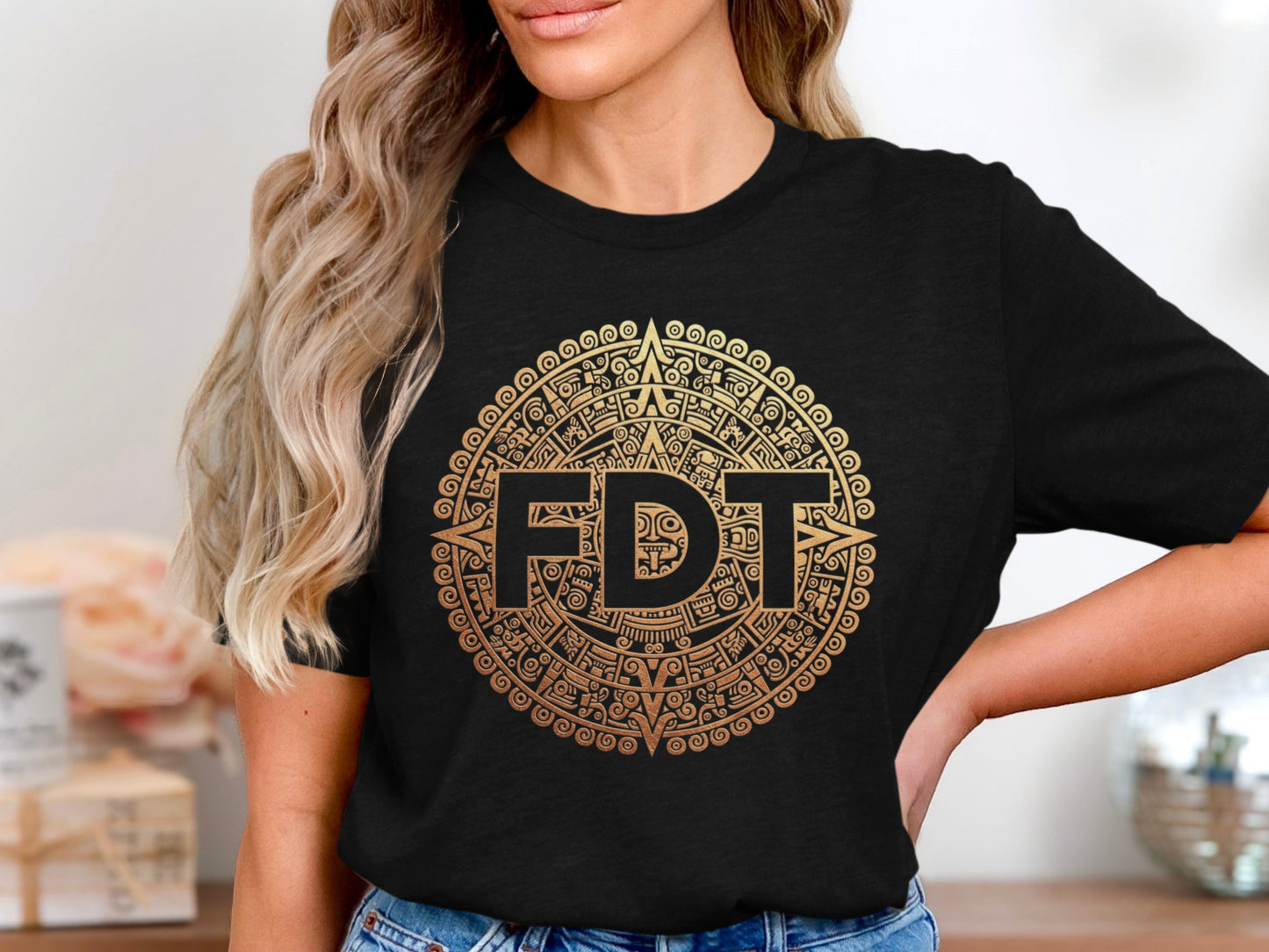 Stylish FDT Graphic Print Casual Tee product type