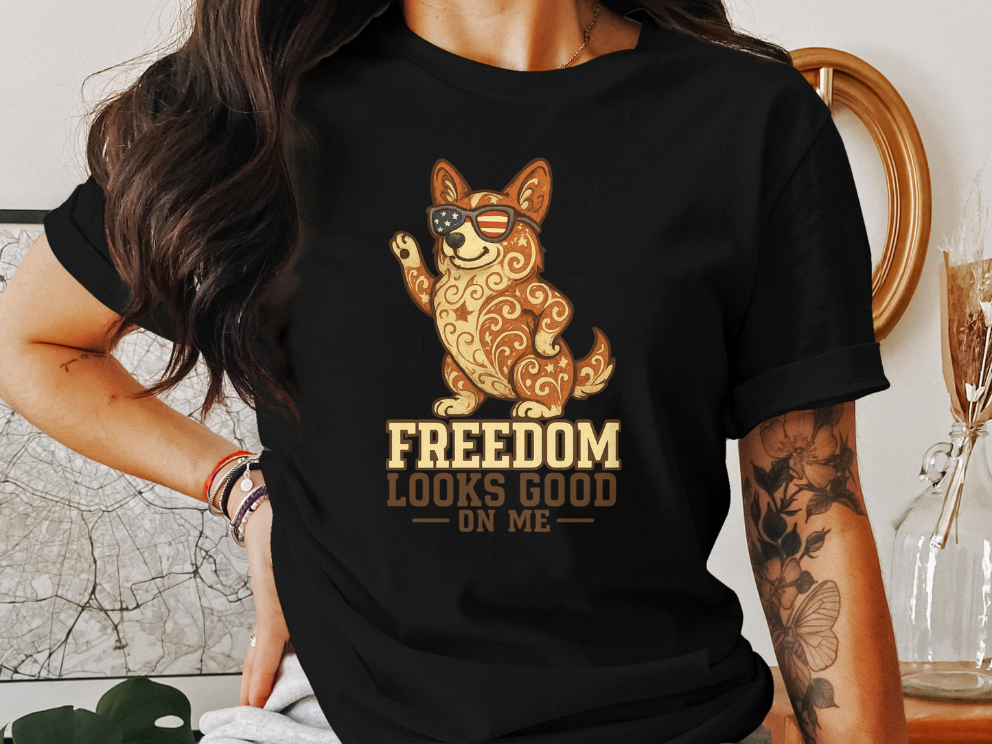 Freedom Looks Good On Me Graphic Shirt product type