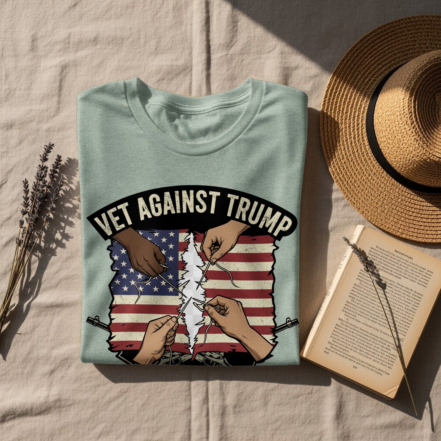 Vet Against Trump Printed T-shirt product type