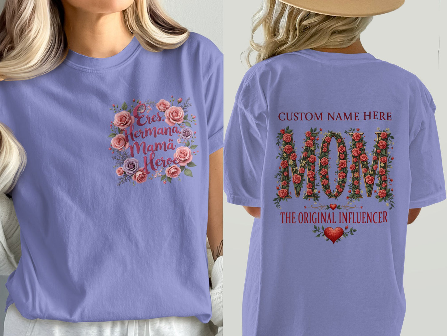 Personalized Custom Name Here Mom Shirt product type