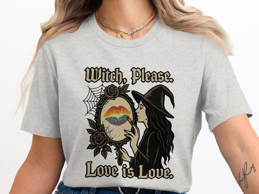 Witch Please Love is Love Halloween T-shirt product