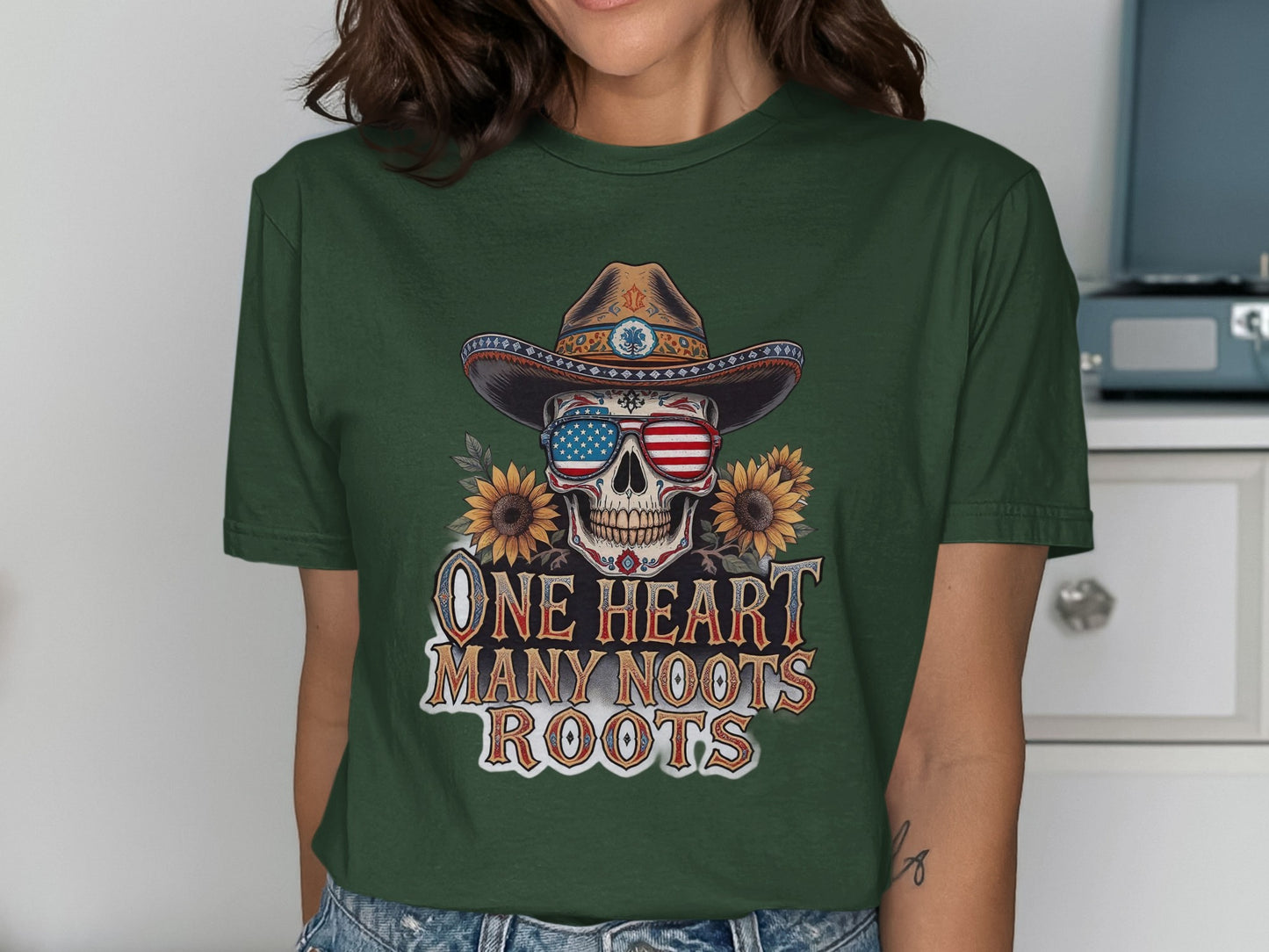 One Heart Many Noots Roots Graphic T-Shirt product