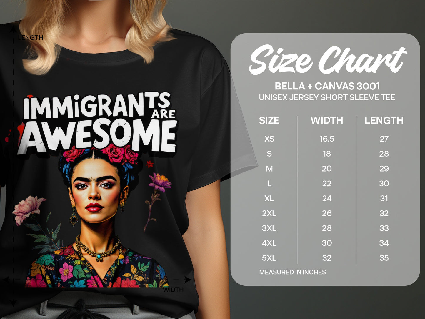 Immigrants Are Awesome Bella Canvas 3001 product type