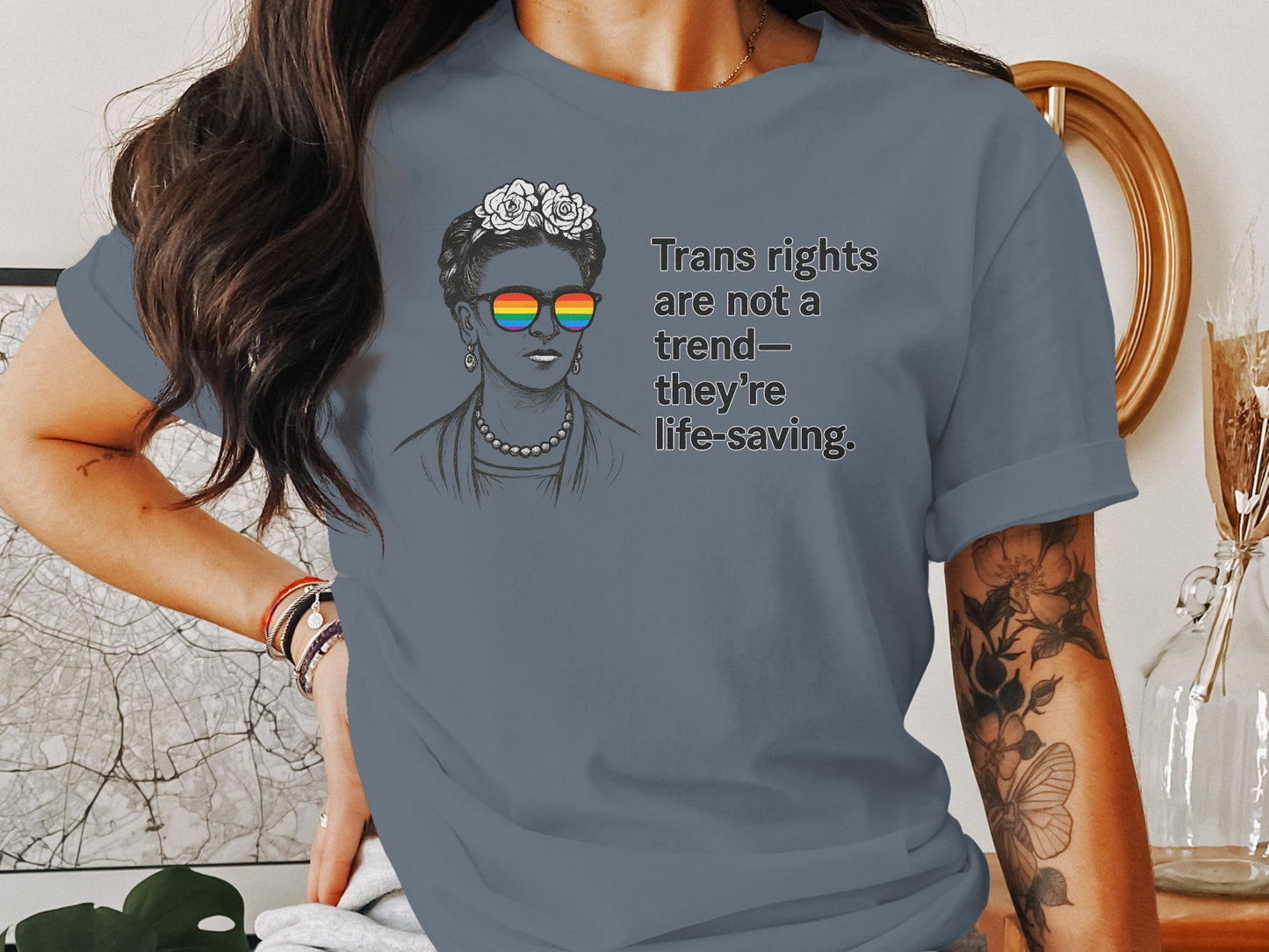 Trans rights are not a trend unique graphic shirt product