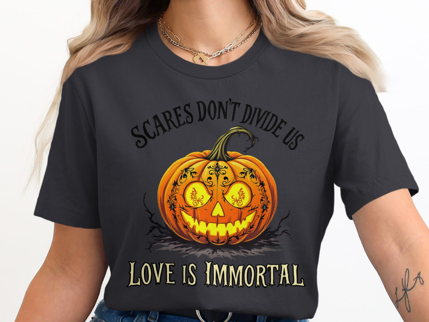 Scares Don't Divide Us Love Is Immortal T-Shirt product
