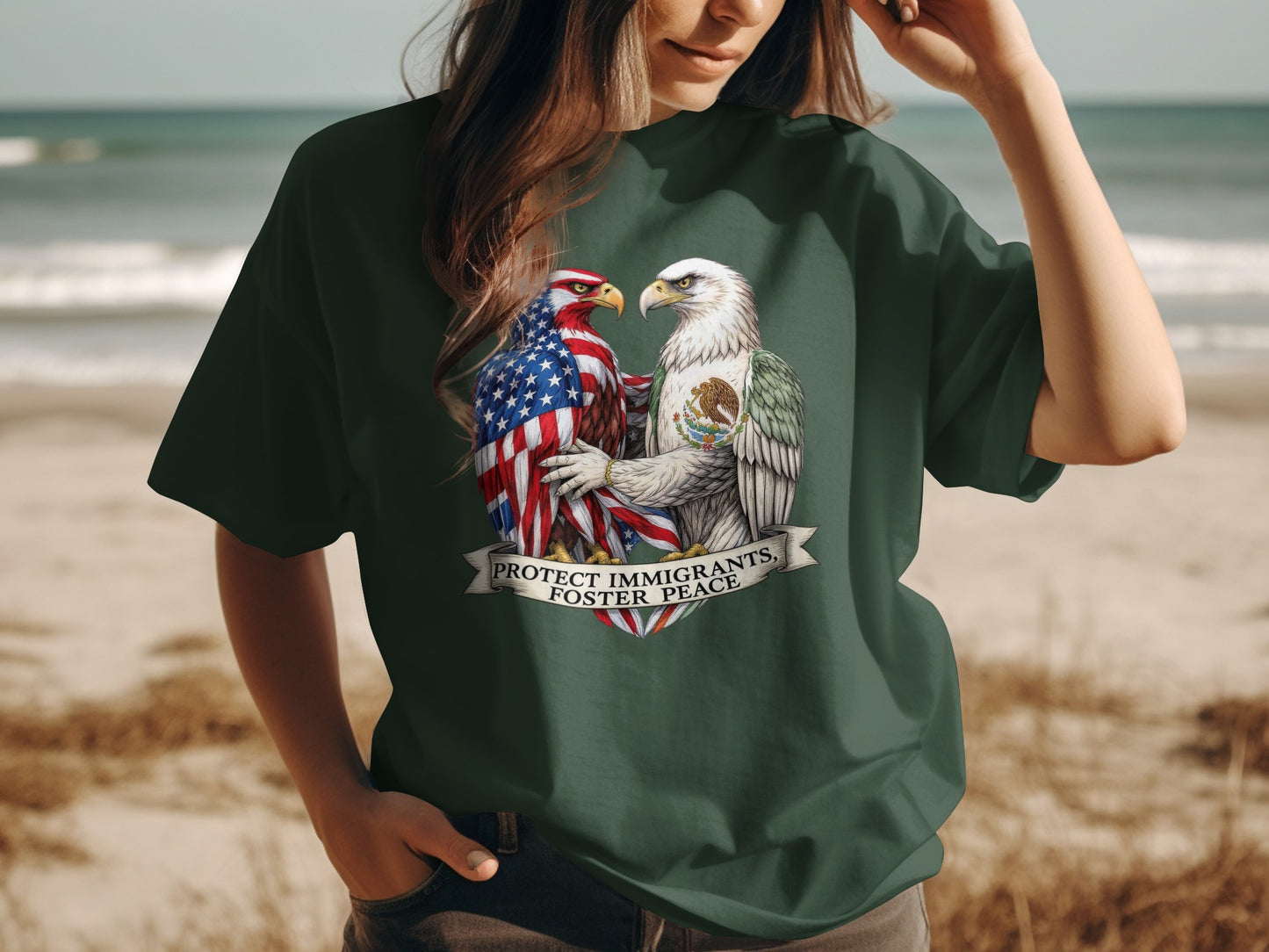 Protect Immigrants Foster Peace T-Shirt product