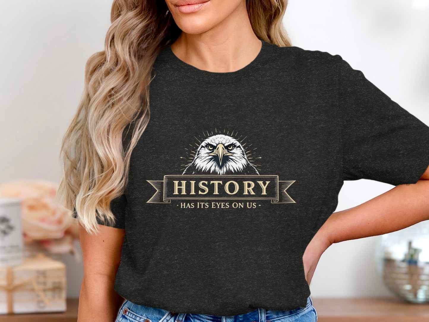 History Has Its Eyes On Us Eagle Graphic T-Shirt product