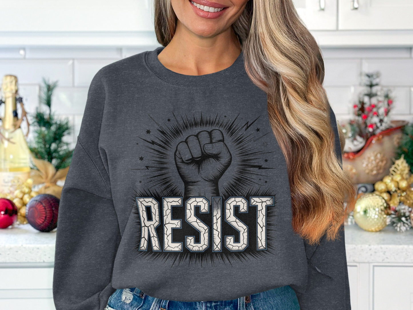 Resist Graphic Crewneck Sweatshirt Apparel product type