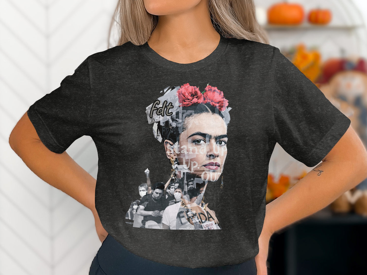 Stand Up FIRDA Graphic Black T-shirt product