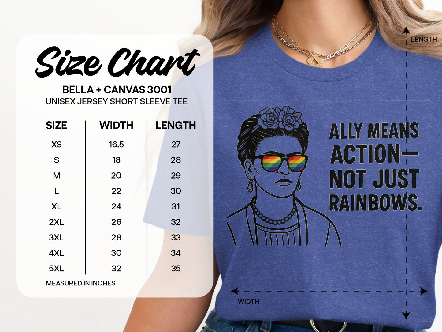 Ally Means Action Not Just Rainbows Shirt product