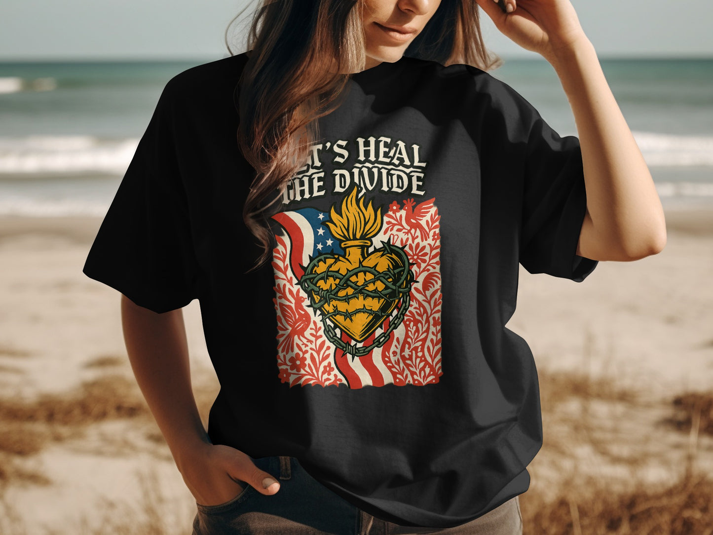Let's Heal The Divide Graphic T-shirt product type