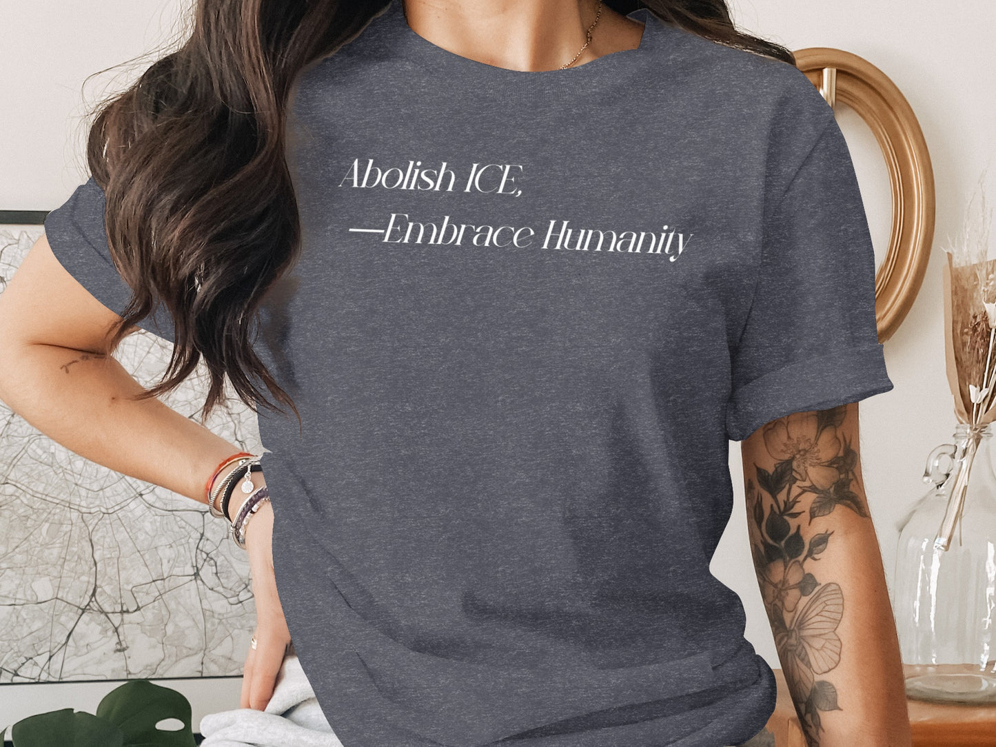 Abolish ICE Embrace Humanity Statement T-shirt product type