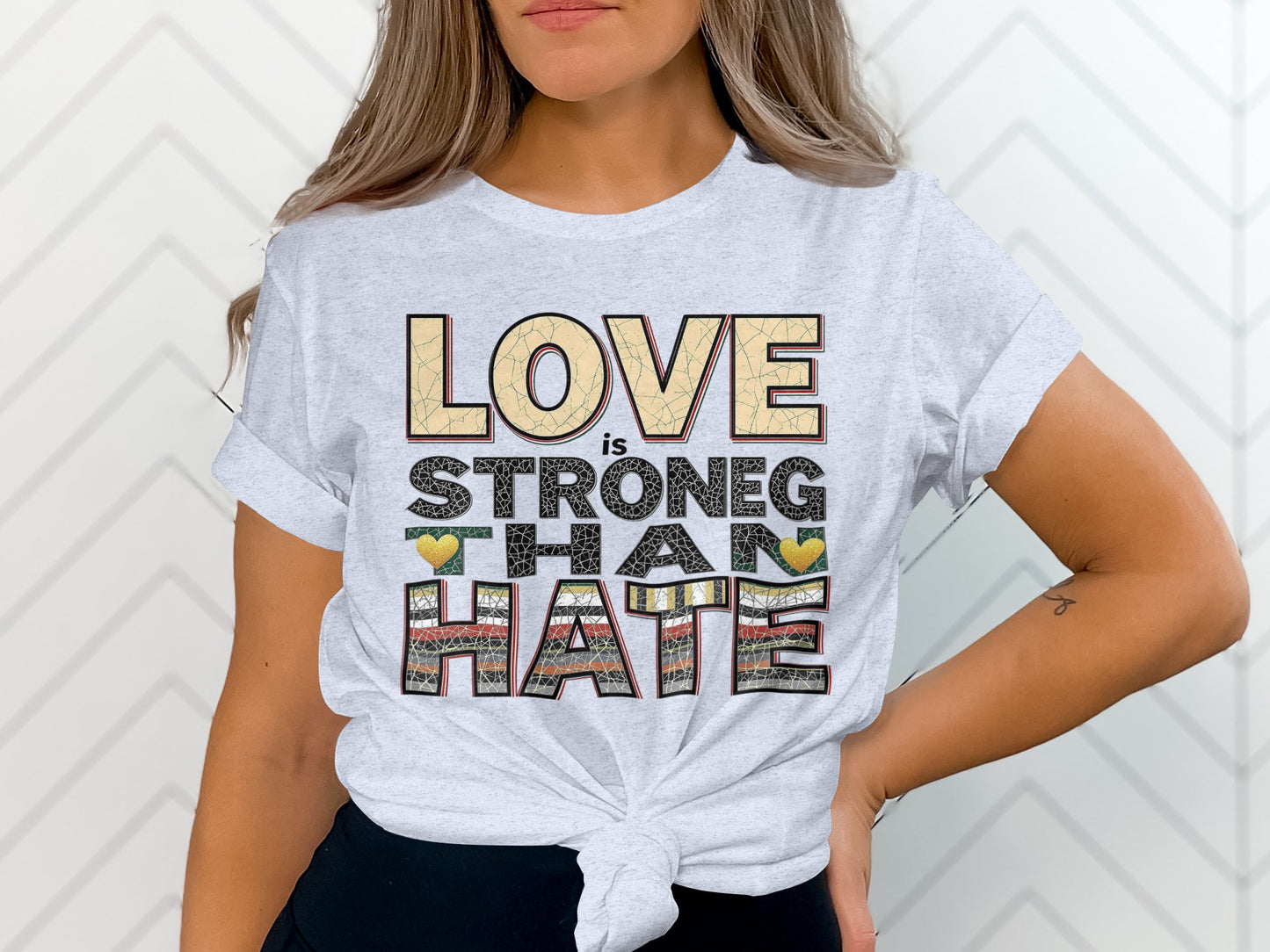 Love is Stronger Than Hate Graphic T-Shirt product