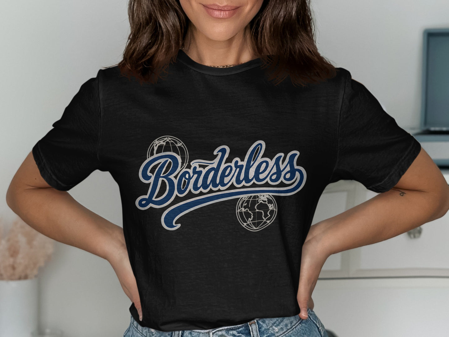 Stylish Borderless Graphic Tee Shirt product type