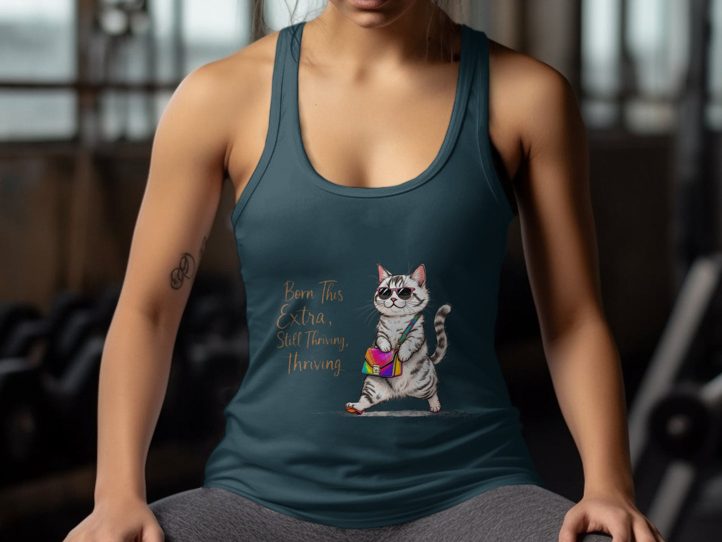 Born This Extra Still Purring Thriving tank product