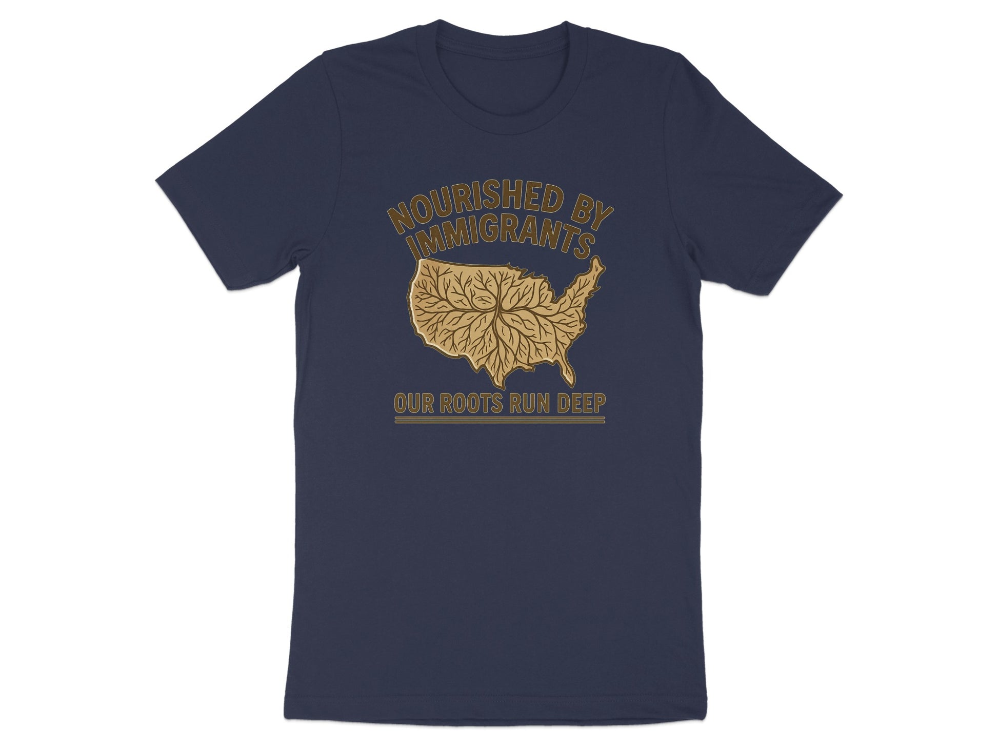 Nourished by Immigrants Our Roots Run Deep T-Shirt product