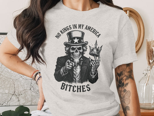 No Kings In My America Graphic Tee Shirt product