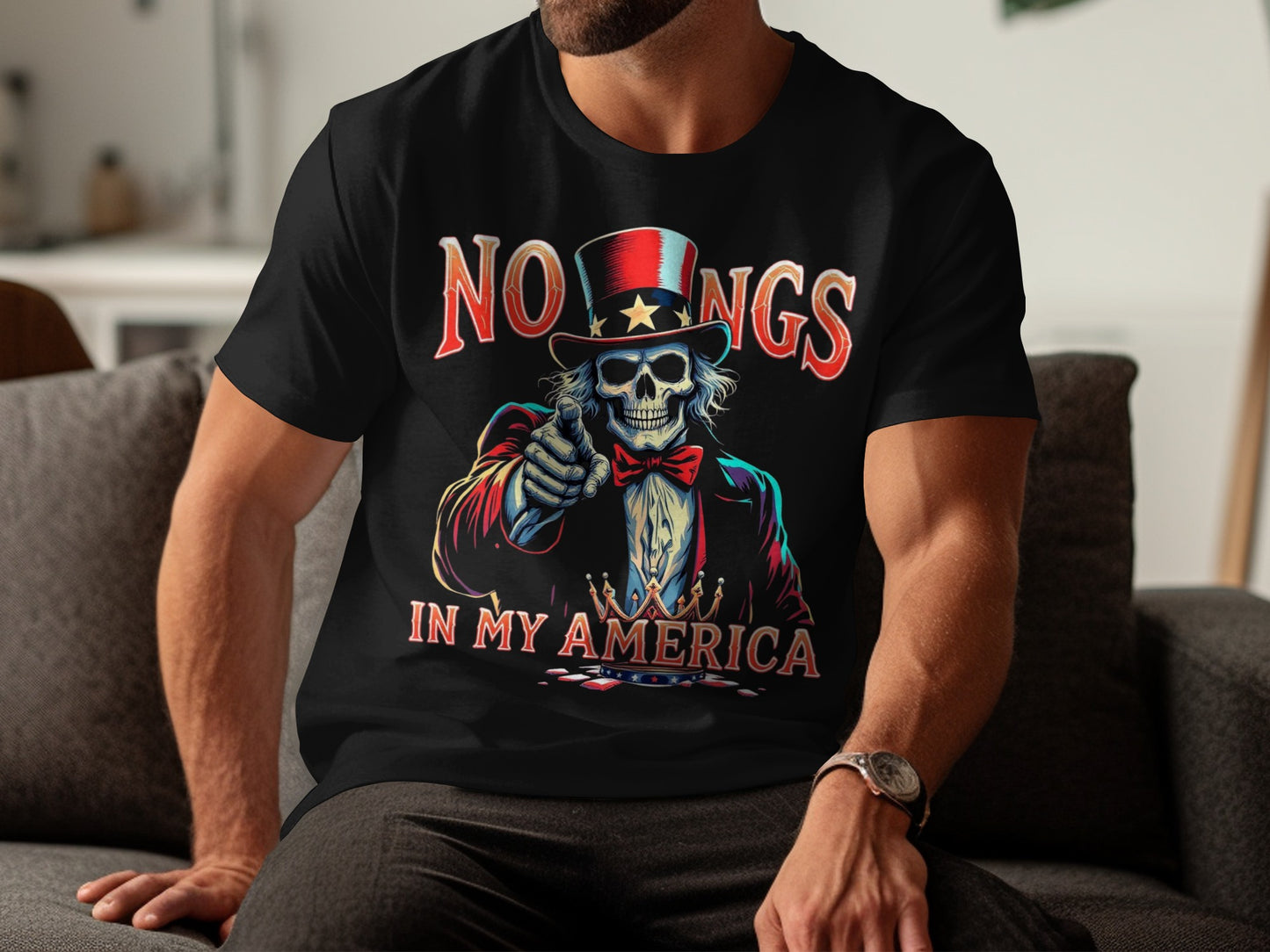No Kings In My America Graphic T-Shirt product