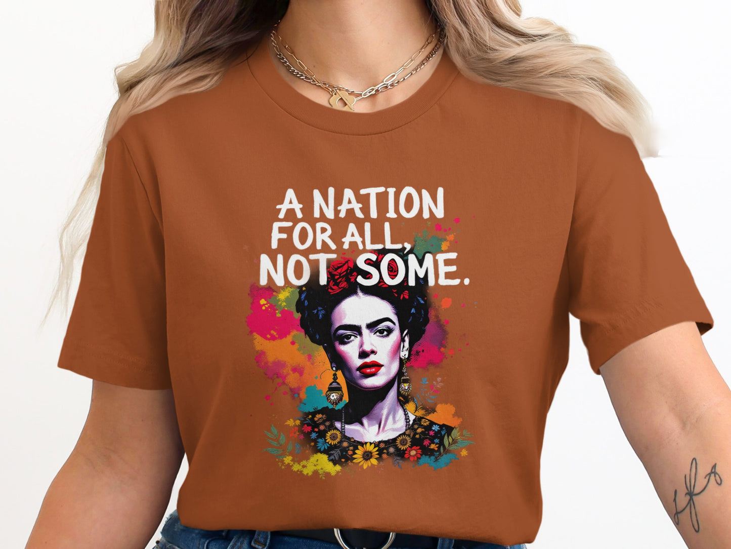 A Nation for All Not Some Graphic Tee Shirt product