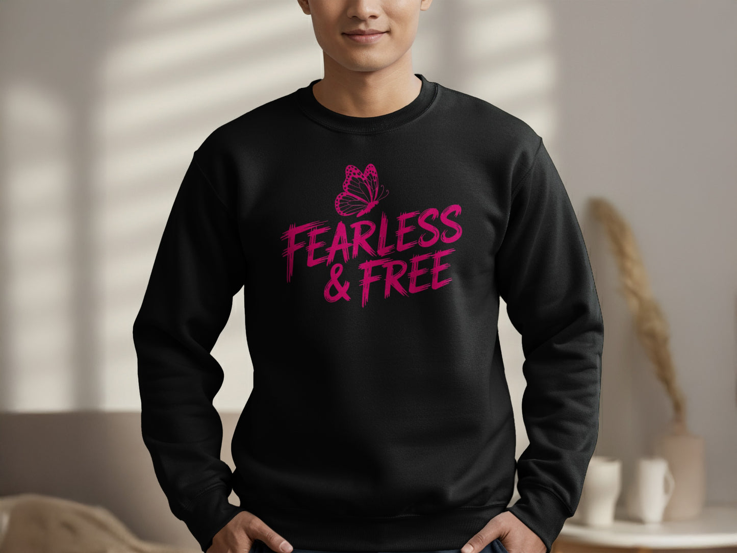 Fearless & Free Graphic Black Sweatshirt product