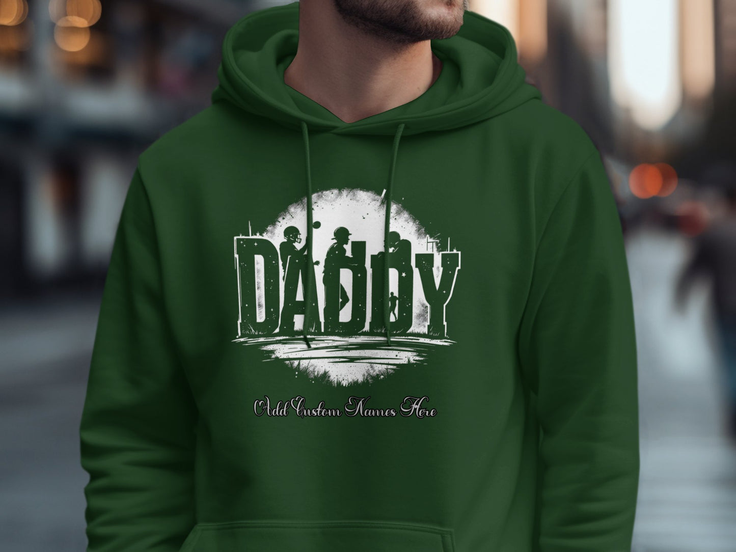 Daddy Vintage Style Hoodie Custom Names Free product type