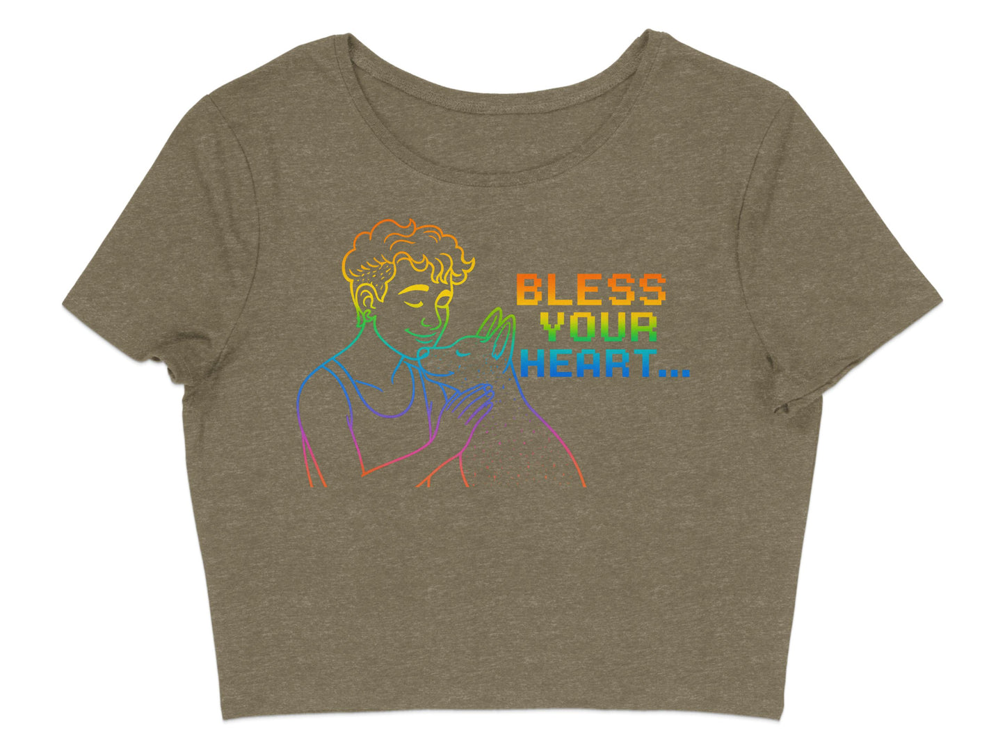 Bless Your Heart Graphic Crop Top product type