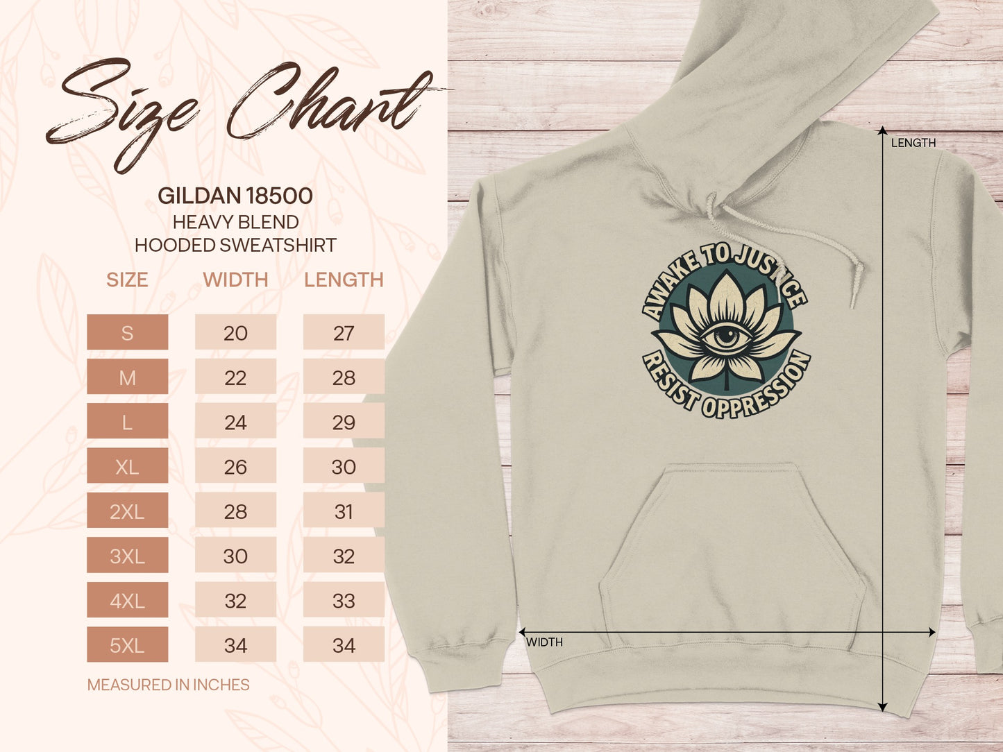 Awake To Justice Resist Oppression Hooded Sweatshirt product type