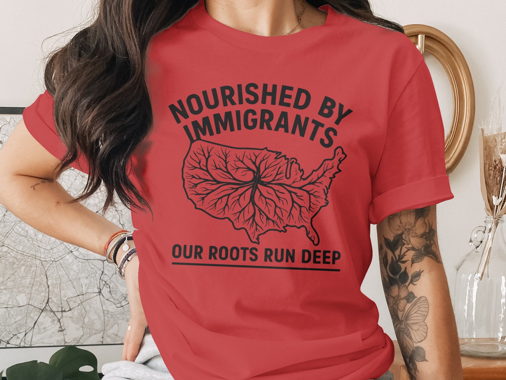 Nourished By Immigrants Our Roots Run Deep product type