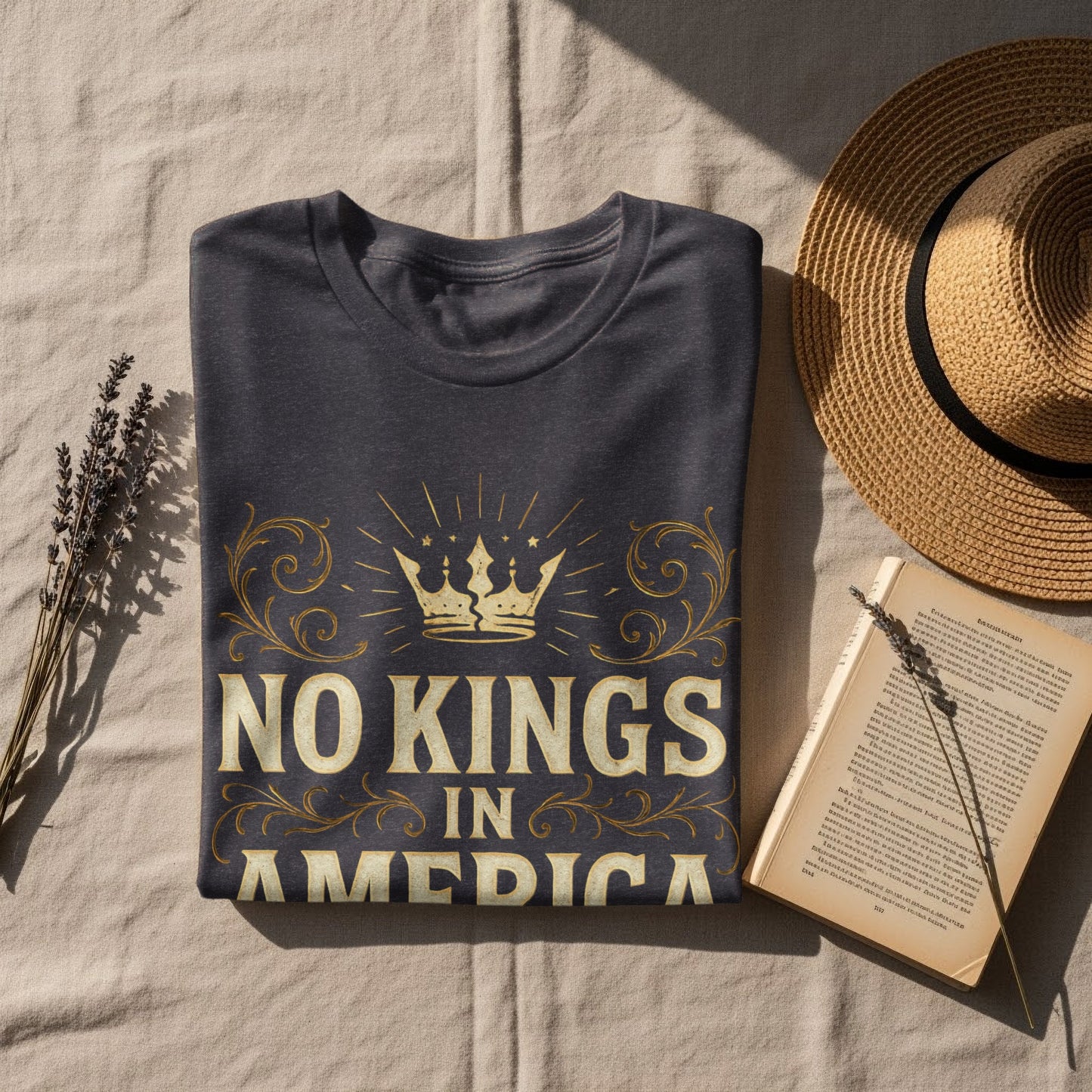 No Kings in America Bold Statement T-Shirt product type