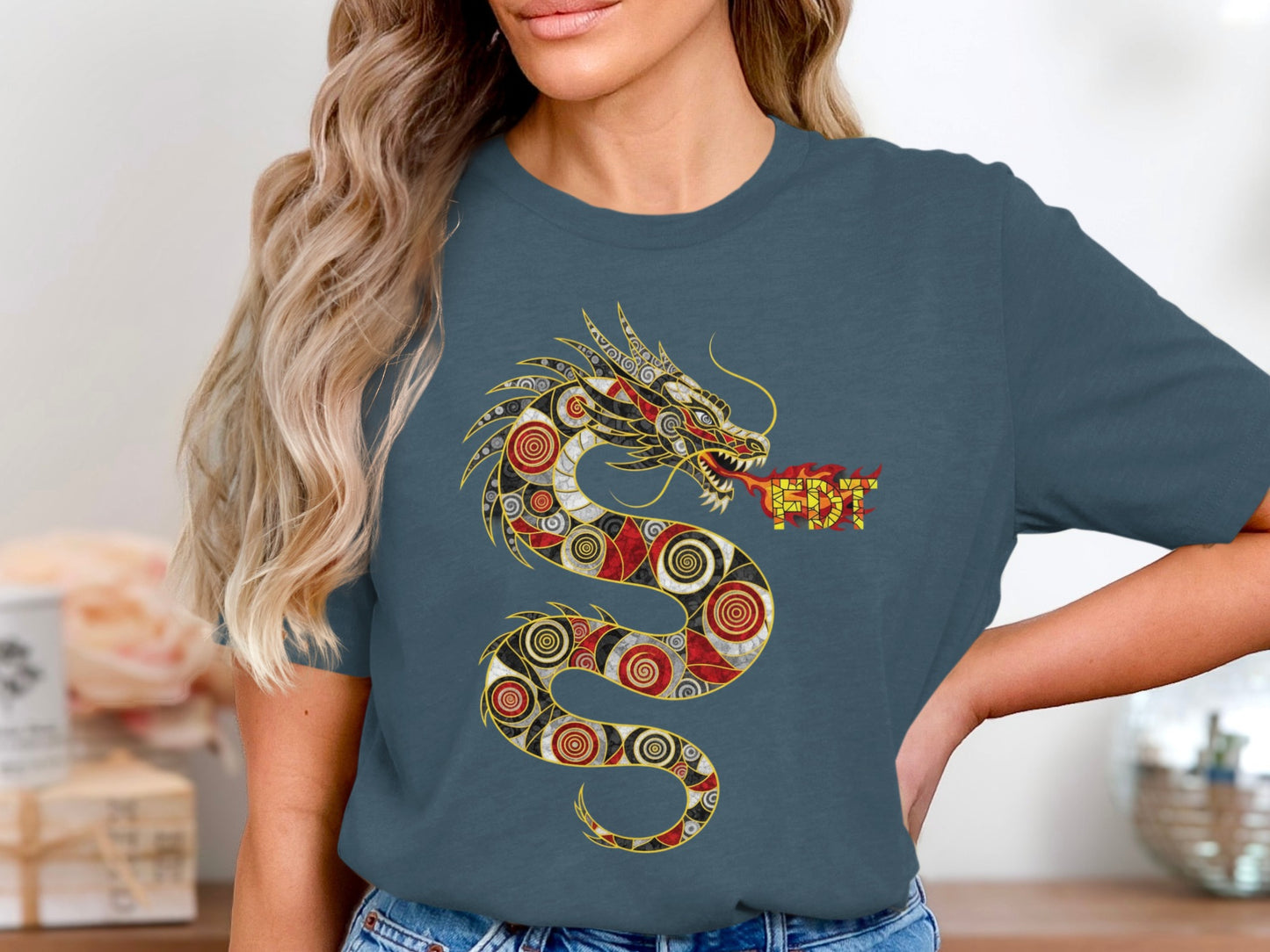 Intricate Dragon Graphic Tee Mesmerizing Shirt product